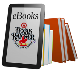 books stacked behind I-pad with E-Books logo