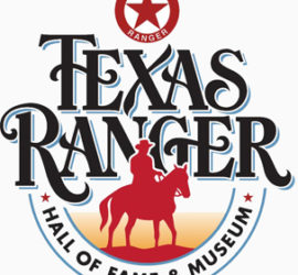 TRHFM logo horse and rider on text