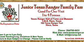 graphic of Junior Ranger family pass coupon