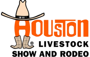 Houston rodeo logo with boots and hat