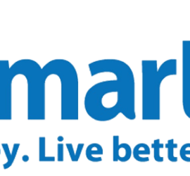 blue Walmart logo with yellow star