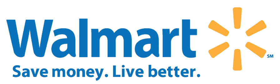 blue Walmart logo with yellow star