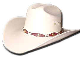 white cowboy hat
