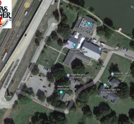 overhead view of museum property