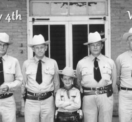 child with historic Rangers