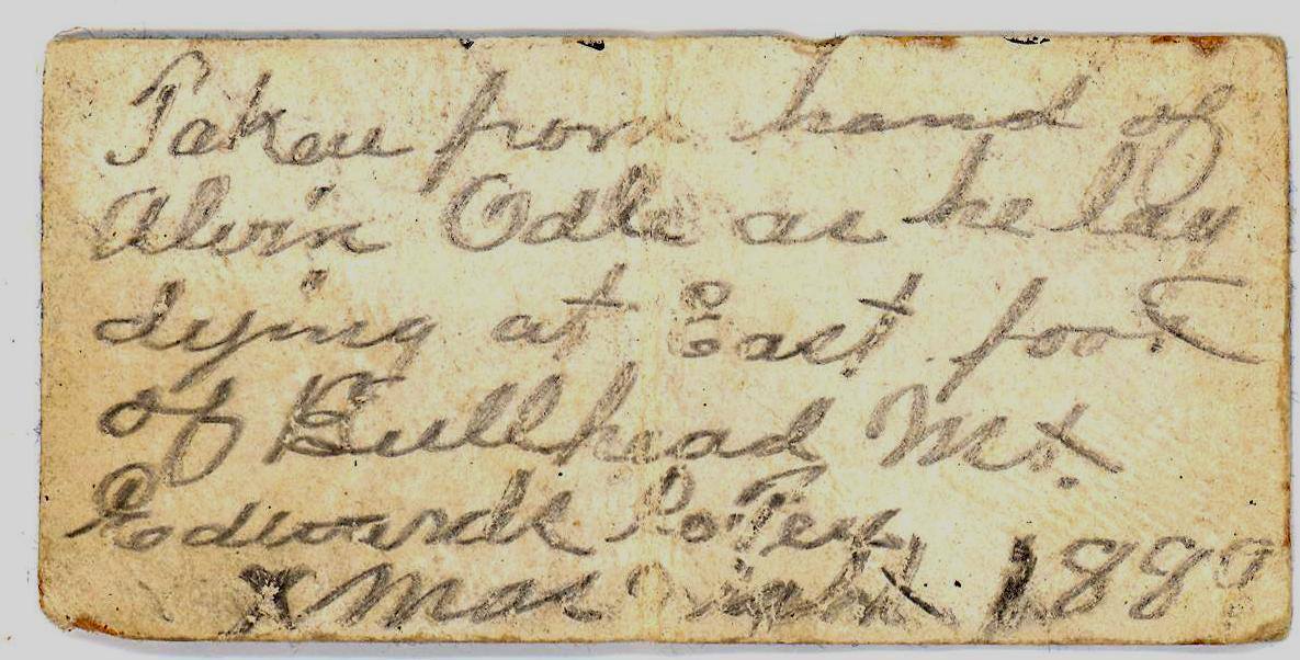 script on old yellowed paper