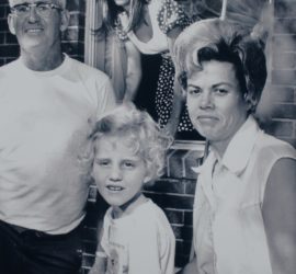 Hoyt Houston and his wife Mary, and their two daughters Pam and Jana.