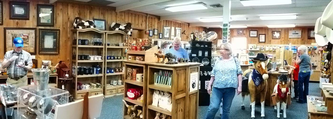 shoppers inside museum gift shop